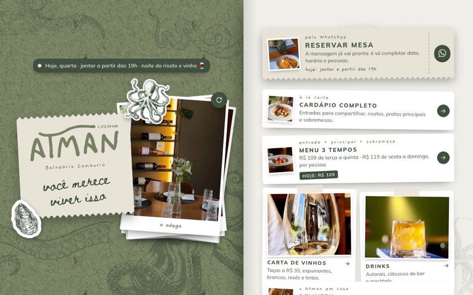 Site do Atman Cozinha