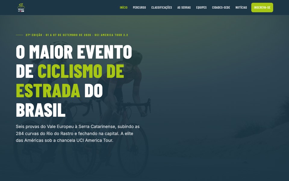 Site da Volta Ciclística de Santa Catarina